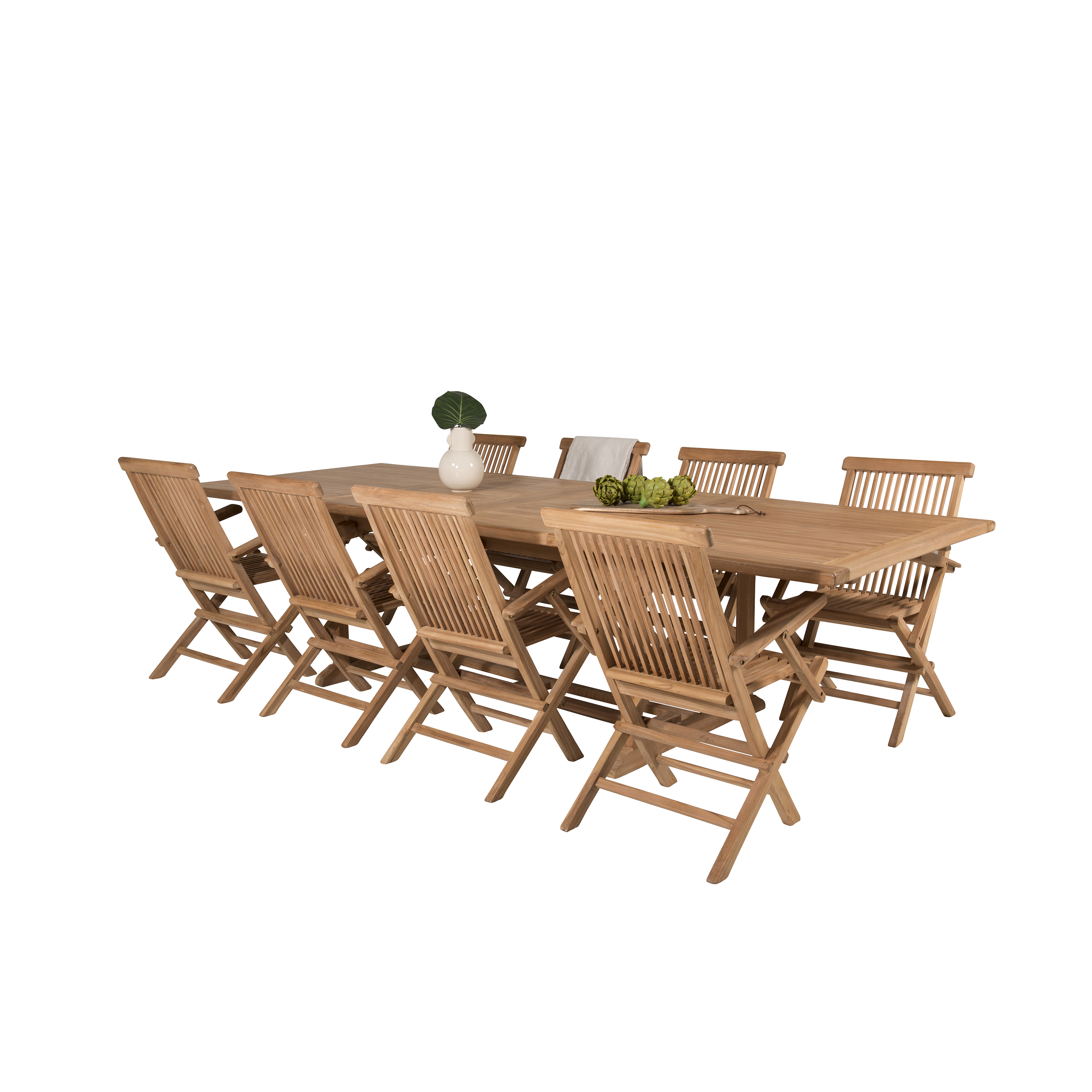 Matgrupp Venture Home Kiara 195/295 med 8 Stolar Med Armstöd
