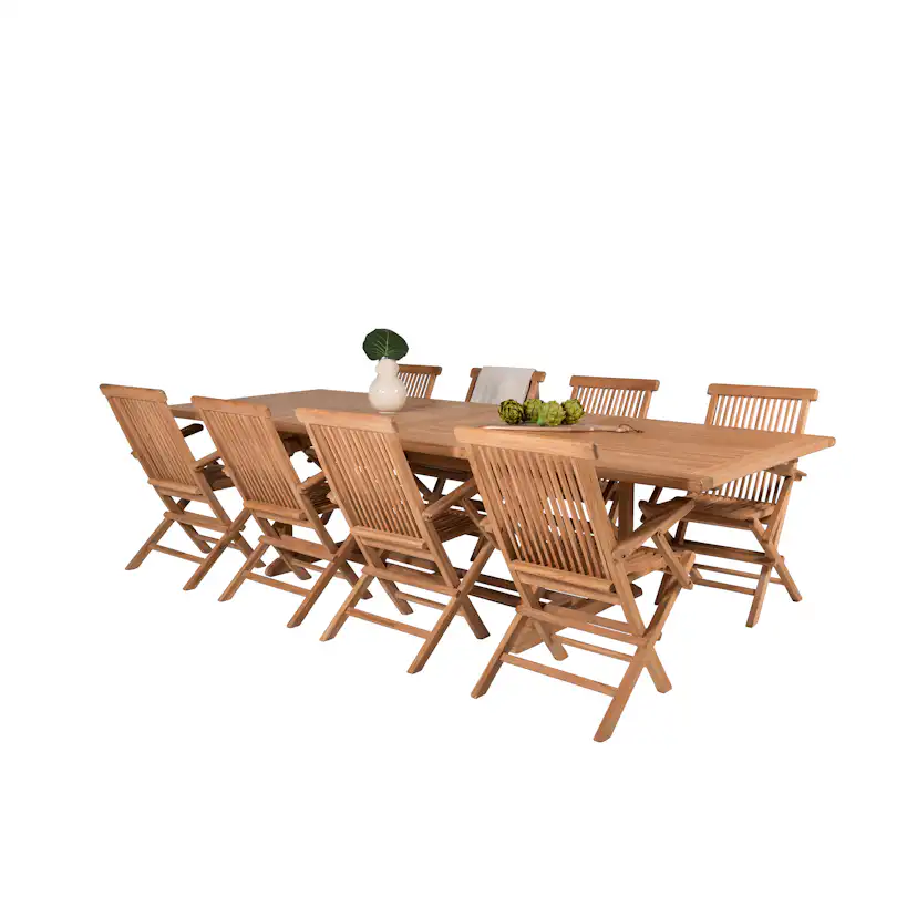 Matgrupp Venture Home Kiara 195/295 med 8 Stolar Med Armstöd