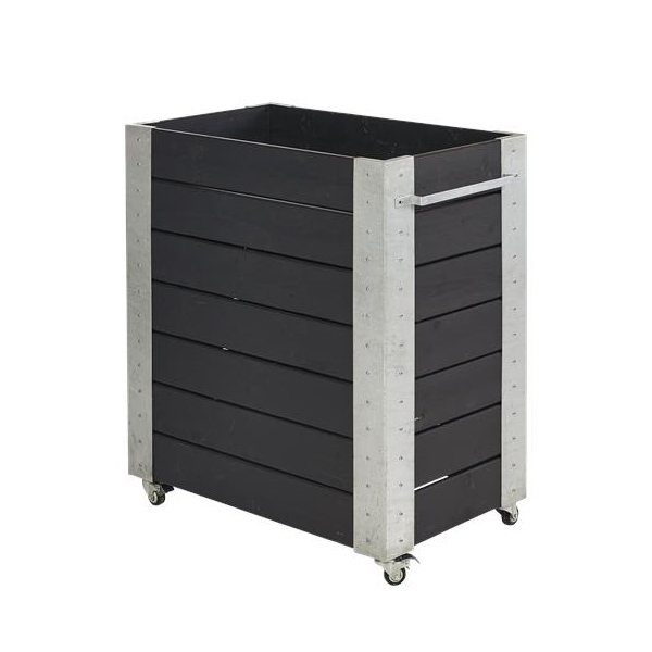 Blomlåda PLUS Cubic Svart 87x50x95 cm
