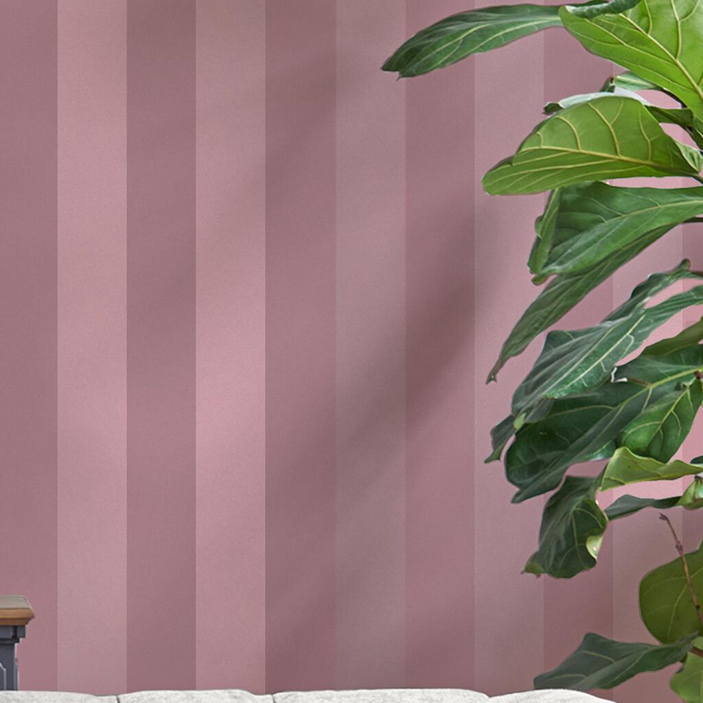 Tapet Laura Ashley Lille Pearlescent Stripe Mulberry Purple 118477