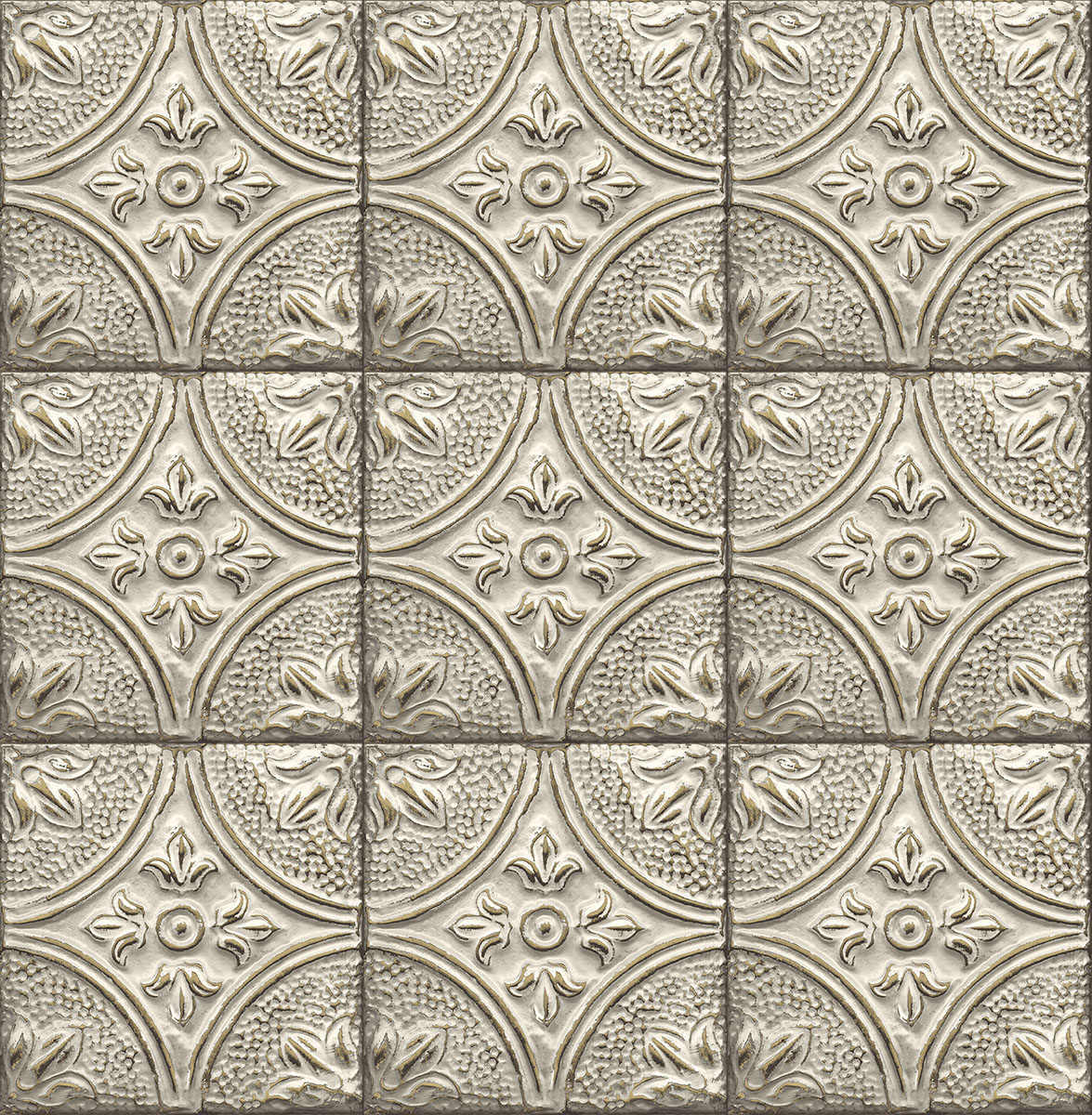 Tapet A Street Prints Tin Tile FD23764
