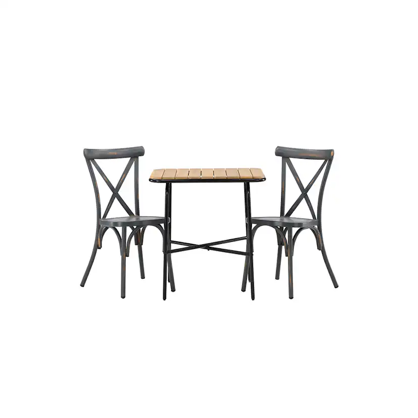 Cafégrupp Venture Home Holmbeck Bord med 2 Tablas Stolar