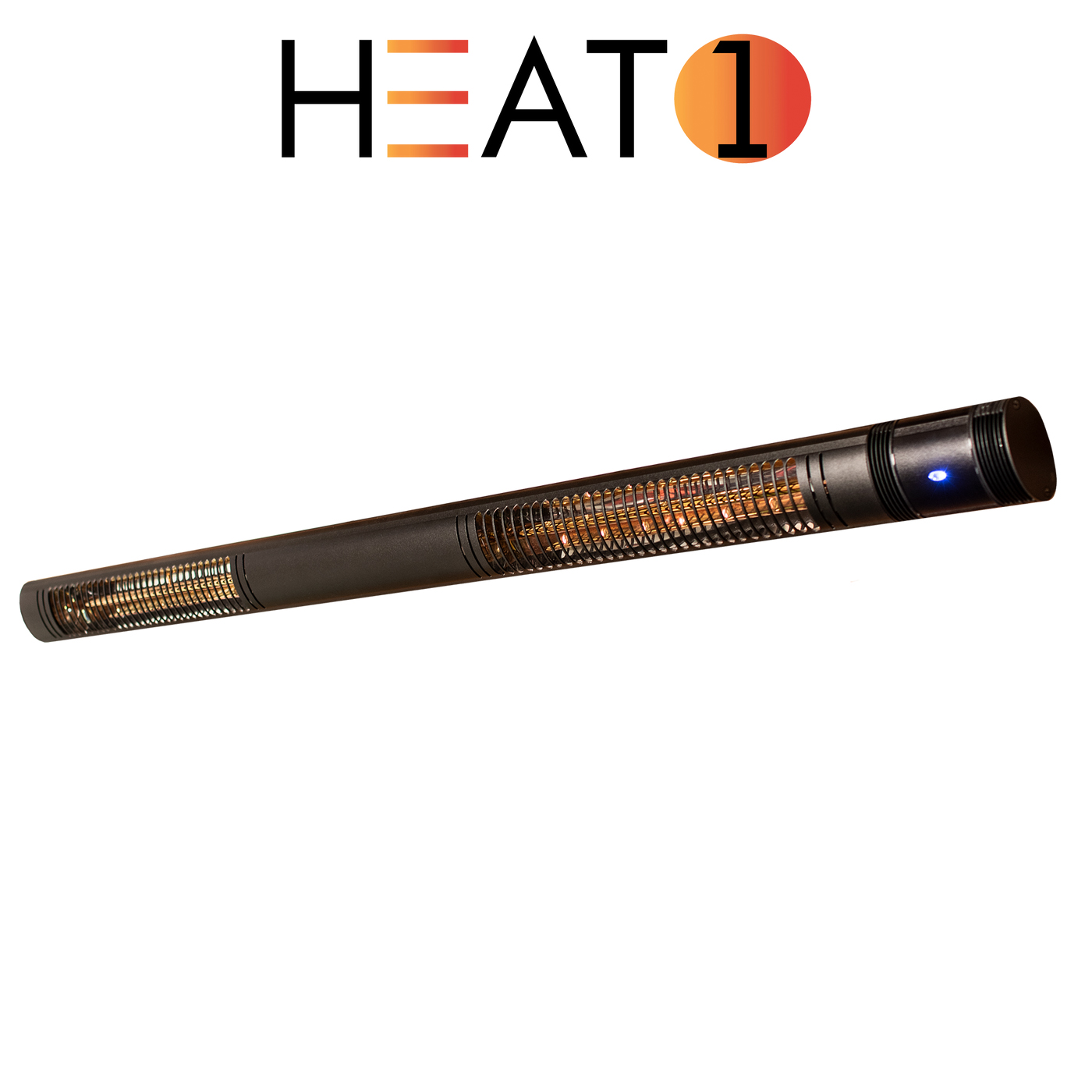 Gasolvärmare HEAT1 3000W Svart Dubbel Terrassvärmare för Uterum & Utomhusmiljö