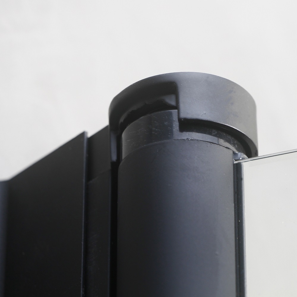 Duschhörn Bathlife Mångsidig Rund Dörr 45° Svart