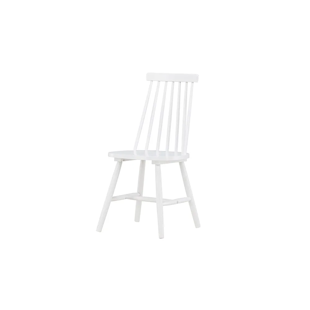 Lönneberga Dining Chair - White / White Solid Rubber Wood Vit