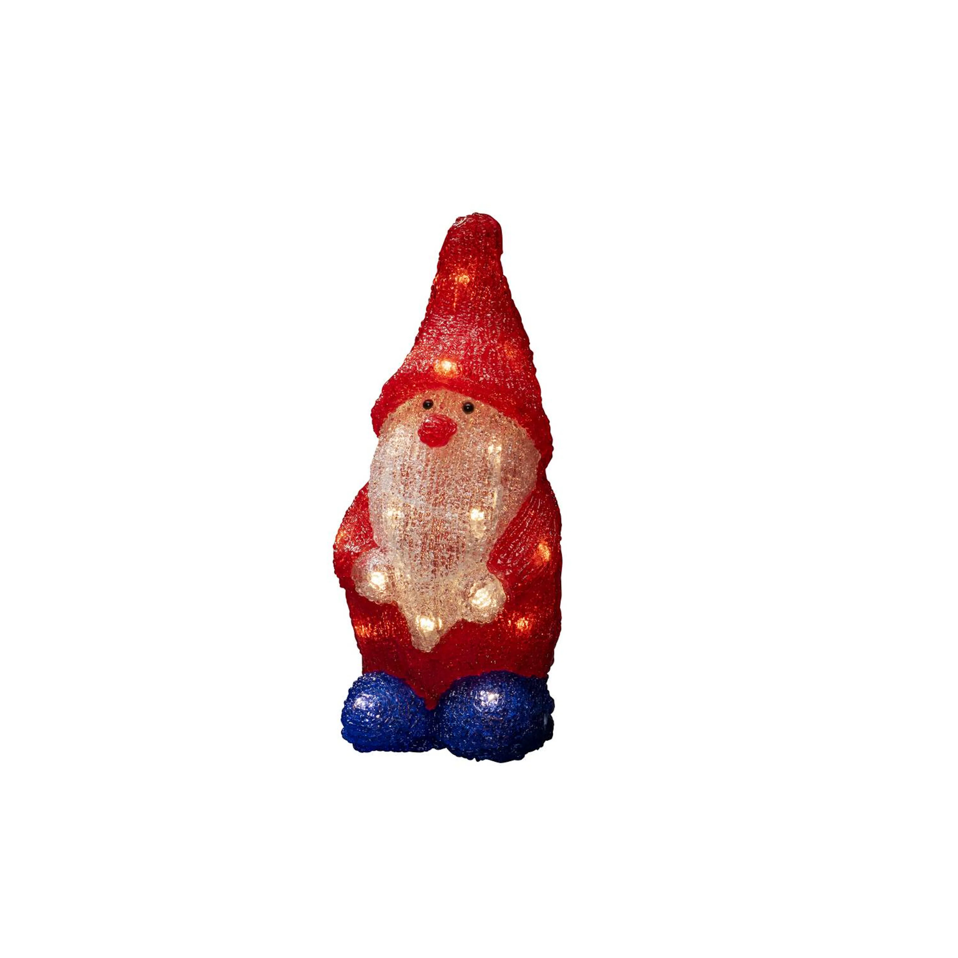 Dekorationsbelysning Gnosjö Konstsmide Tomte Akryl 26 cm 24 LED