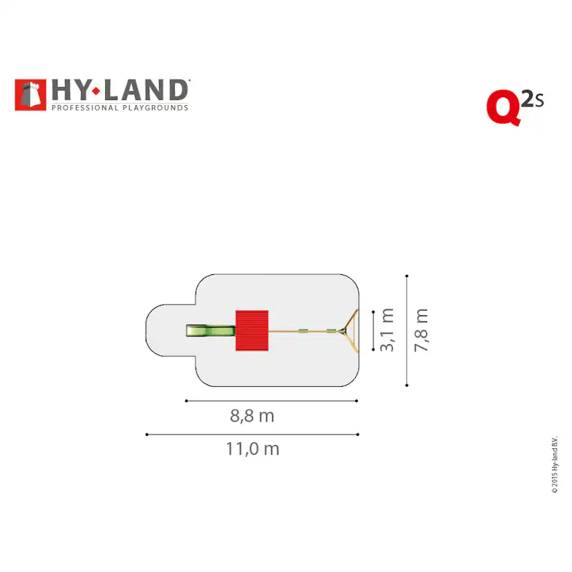Klätterställning Hy-Land Projekt Q 2 + Swingmodul