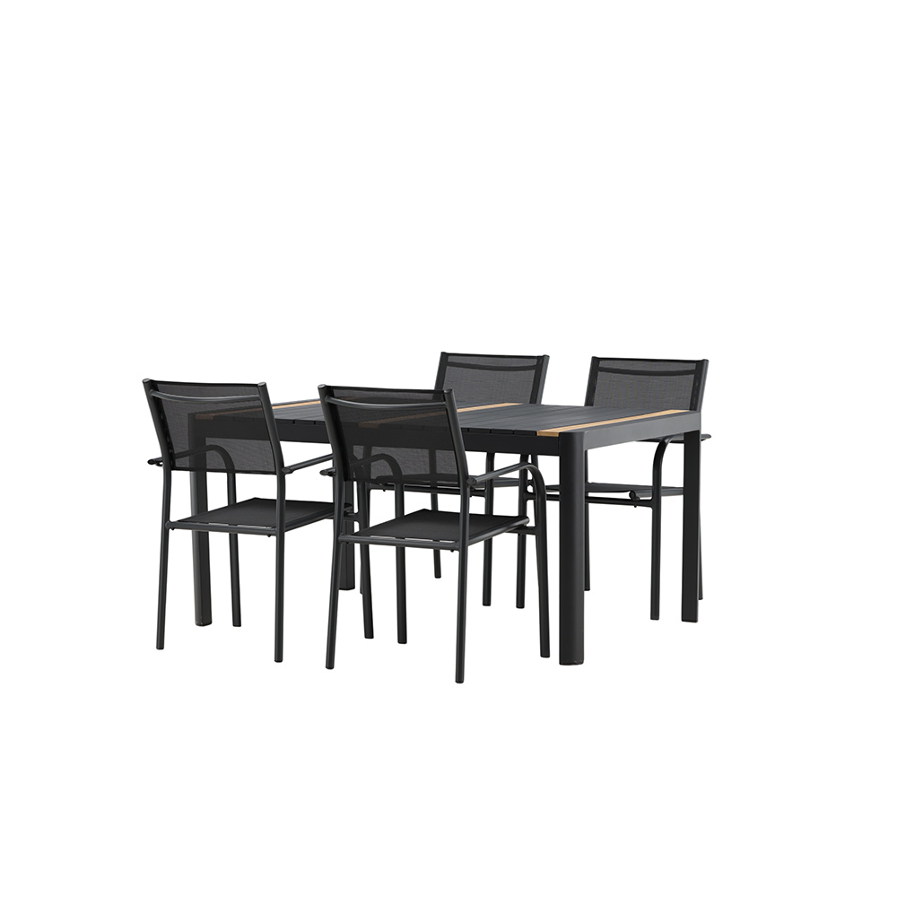 Matgrupp Venture Home Togo med 4 Santorini Stolar