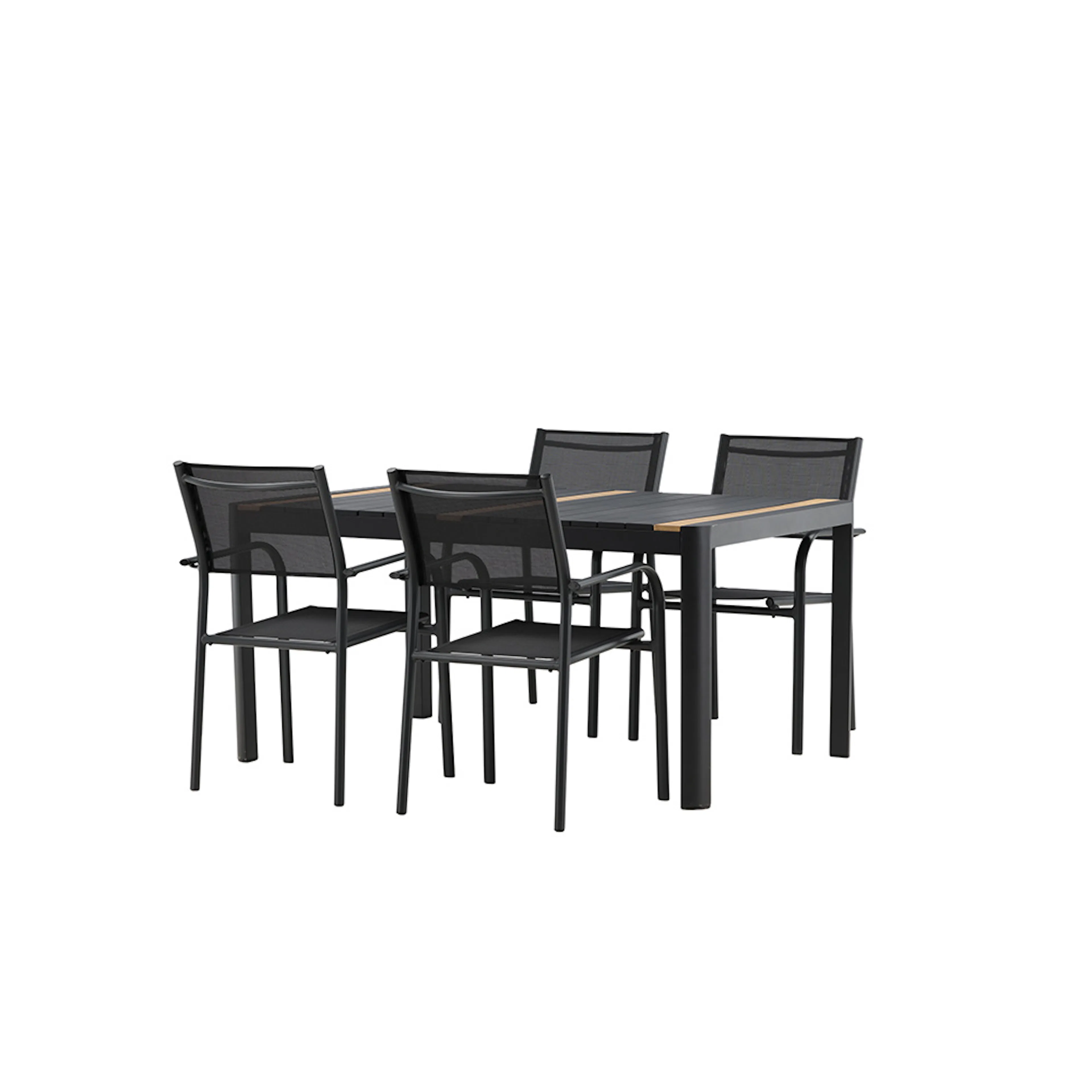 Matgrupp Venture Home Togo med 4 Santorini Stolar
