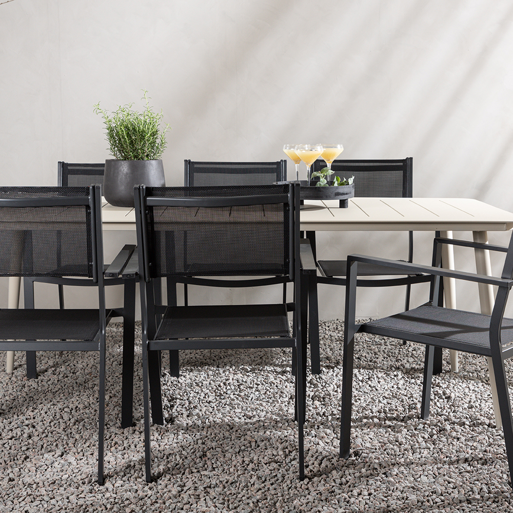 Matgrupp Venture Home Lina med 6 Copacabana Stolar