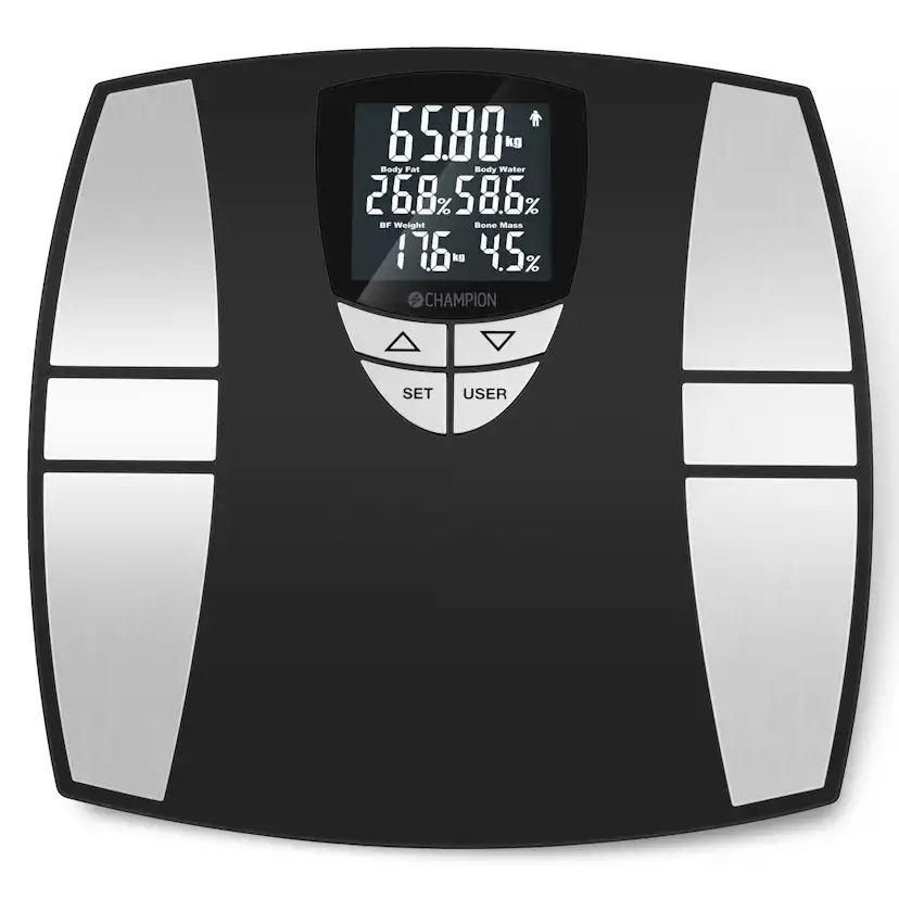 Personvåg Champion Body Fat PV310 Svart/Silver