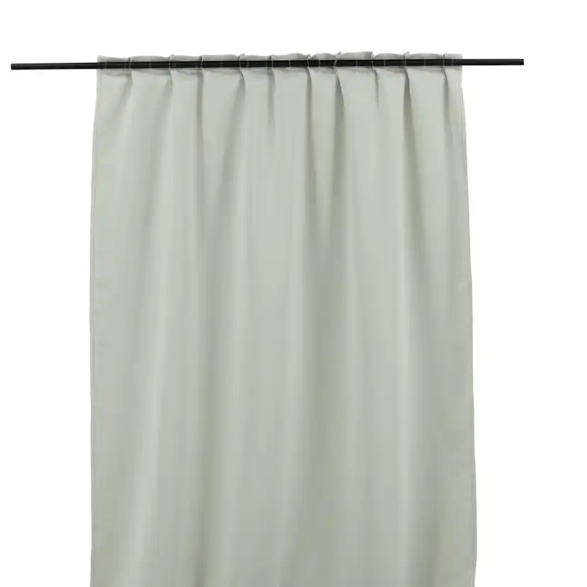 Evelyn Curtain Polyester blackout - Offwhite - 135*240 - Mul Ljusgrå
