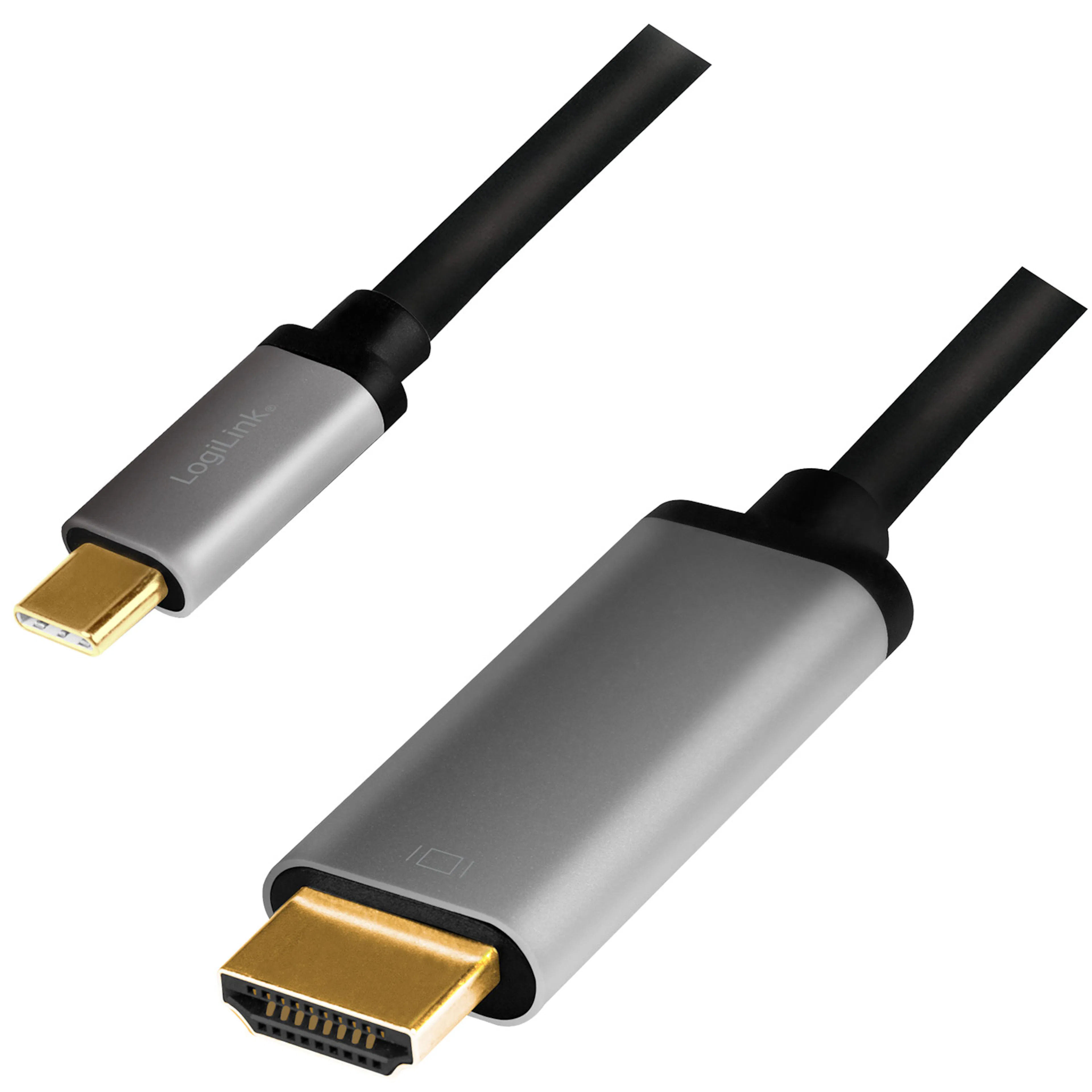 Kabel LogiLink USB-C till HDMI 4K/60Hz Aluminium 1,8 m