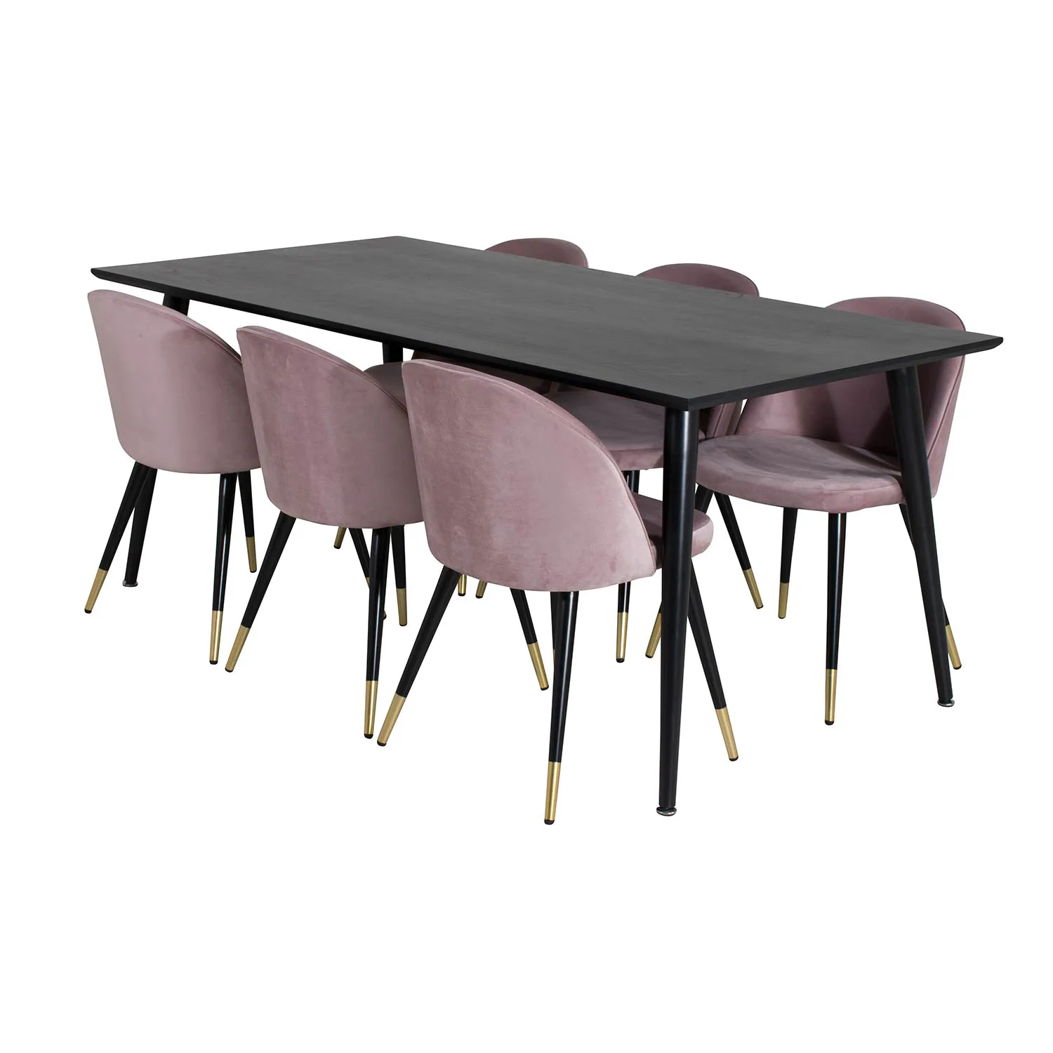 Svart/Rosa/Mässing
