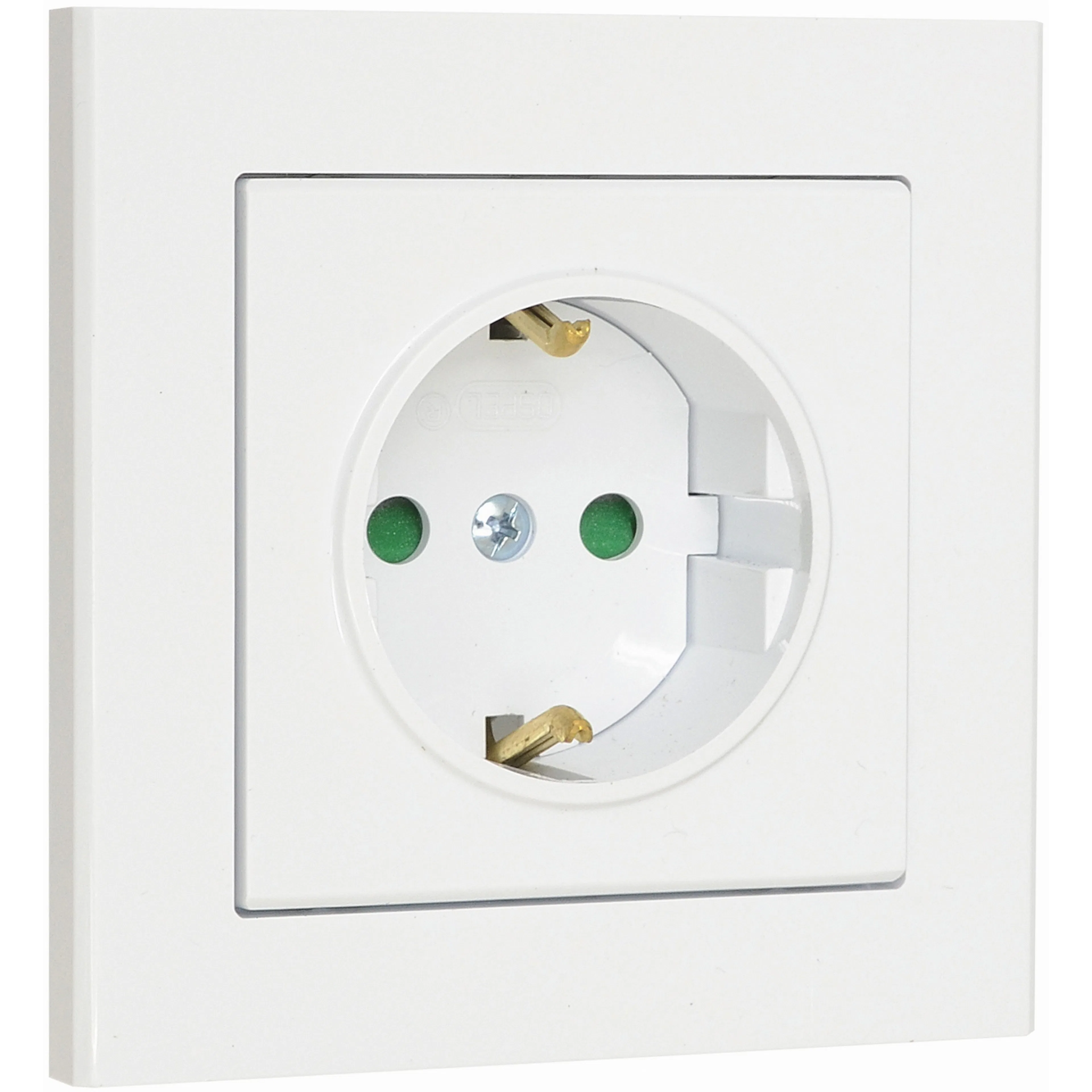 Vägguttag Malmbergs Optima 1-V Mj med Skruvanslutning