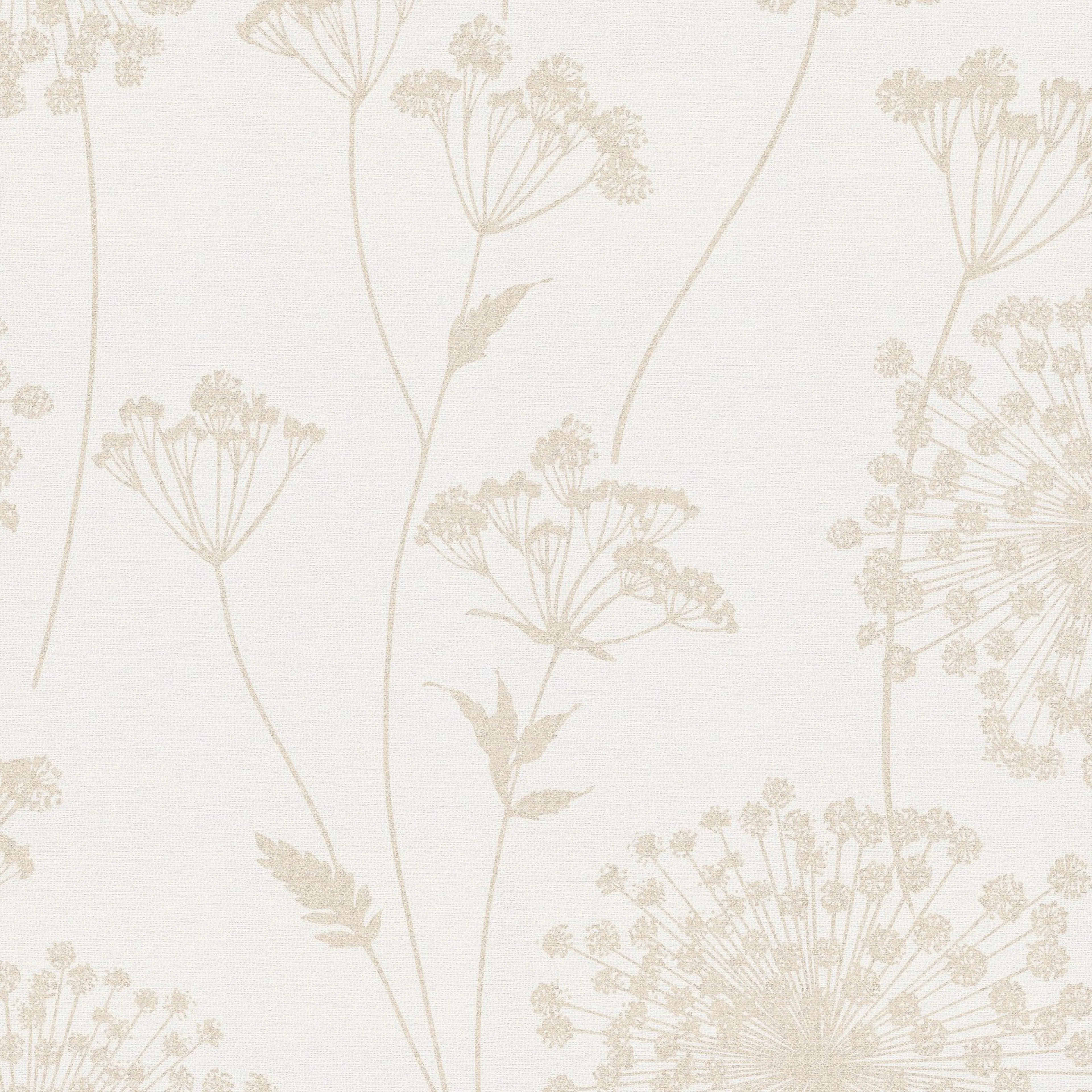 Tapet WOW Field Beige Blommor