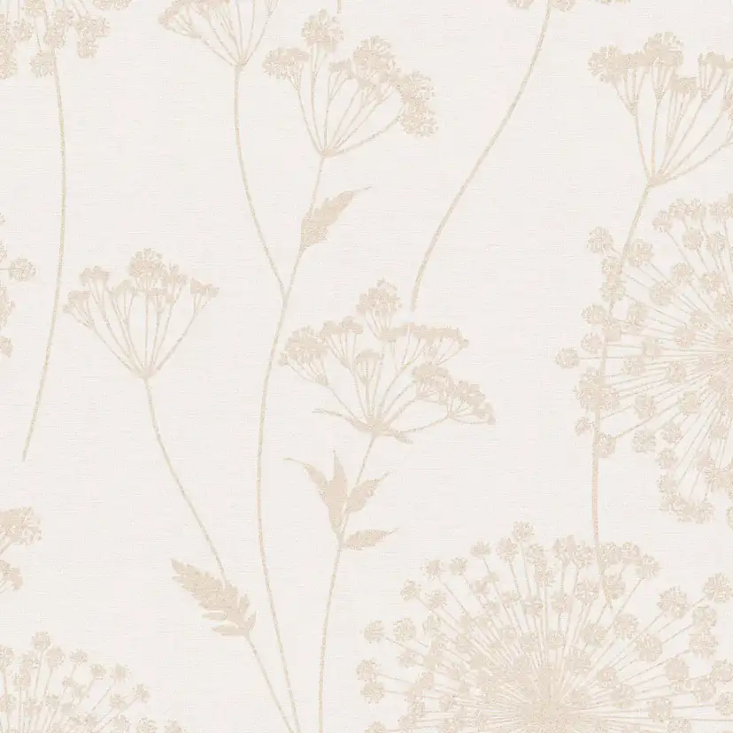 Tapet WOW Field Beige Blommor