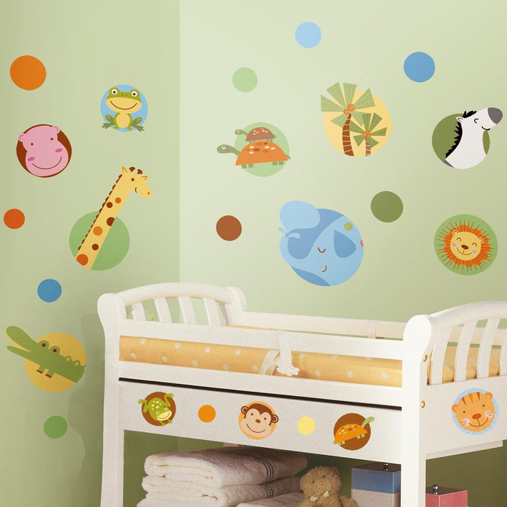 Väggdekor RoomMates Jungle Animal Polka Dot