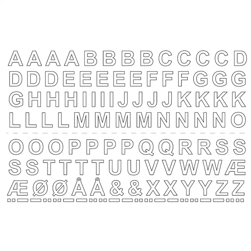 Självhäftande Bokstäver Habo