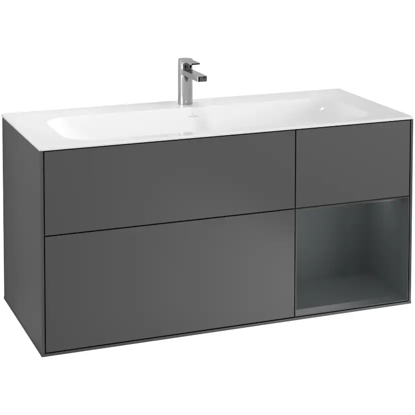Tvättställsskåp Villeroy & Boch Finion med 3 Lådor och Hylla för Inbyggt Tvättställ