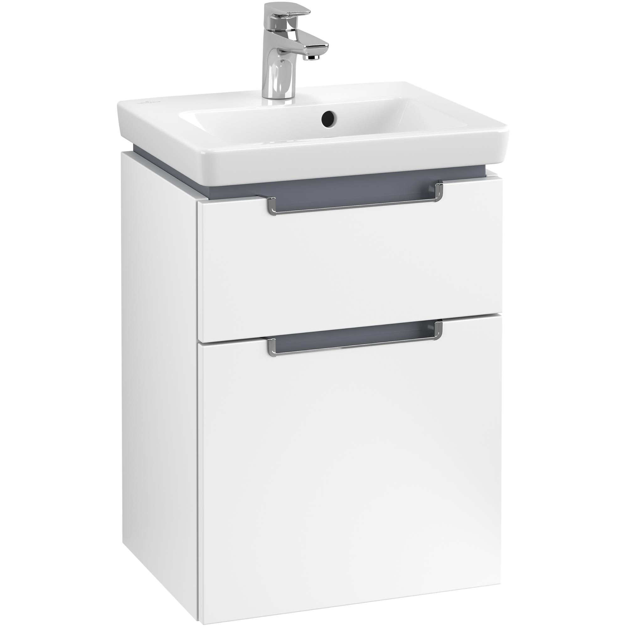 Tvättställsskåp Villeroy & Boch Subway 2.0 med 2 Lådor