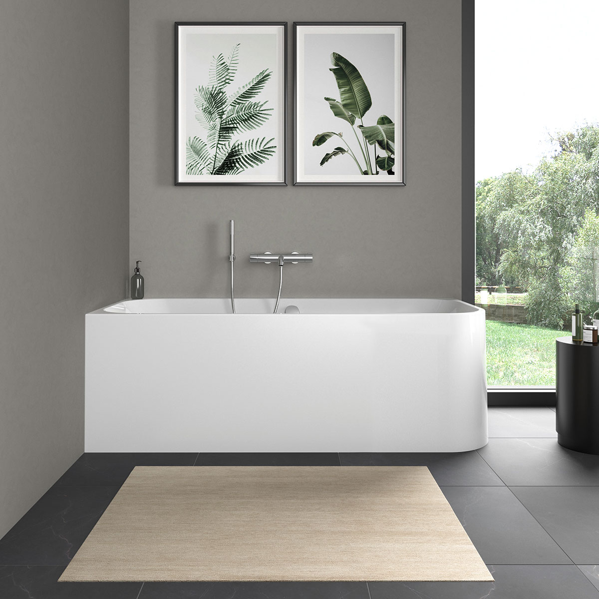 Badkar Duravit Happy D2 Hörn