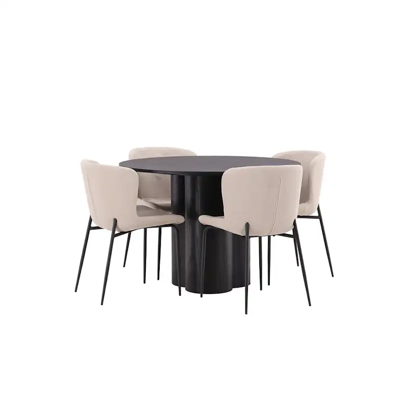 Matgrupp Venture Home Olivia med 4 Modesto Stolar