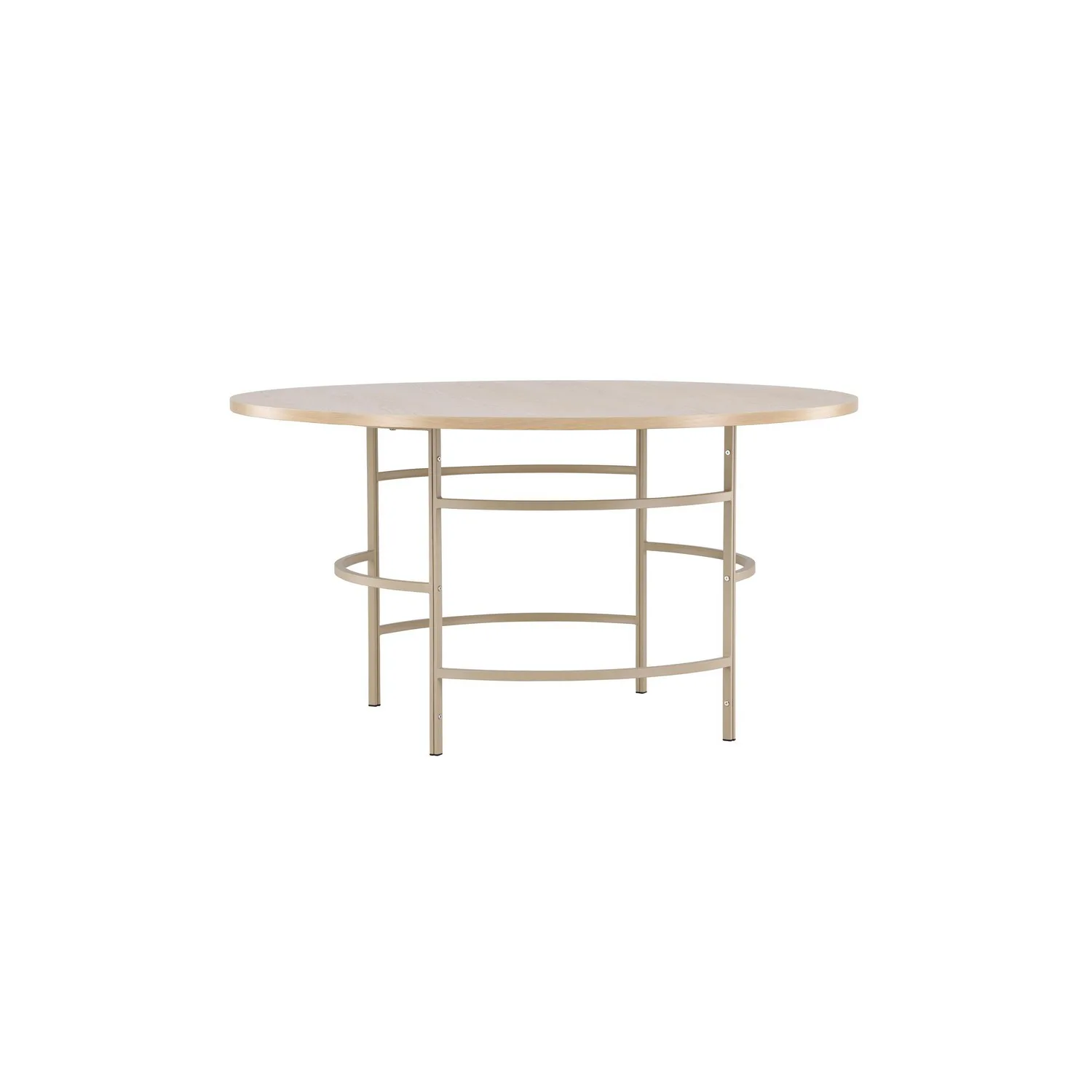 Copenhagen Dining Table ⌀140x74 - Whitewash / Beige Beige