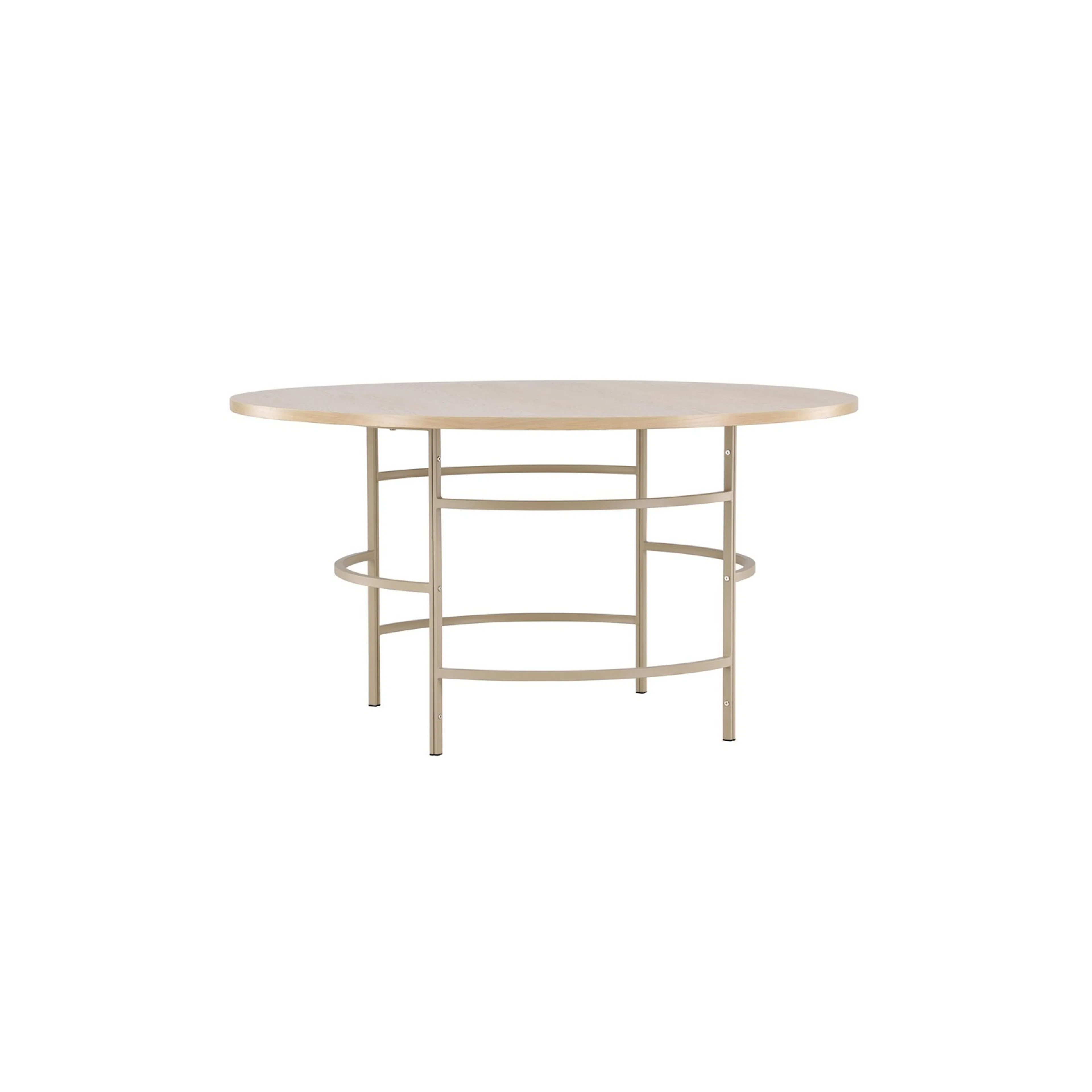 Copenhagen Dining Table ⌀140x74  - Whitewash / Beige Beige