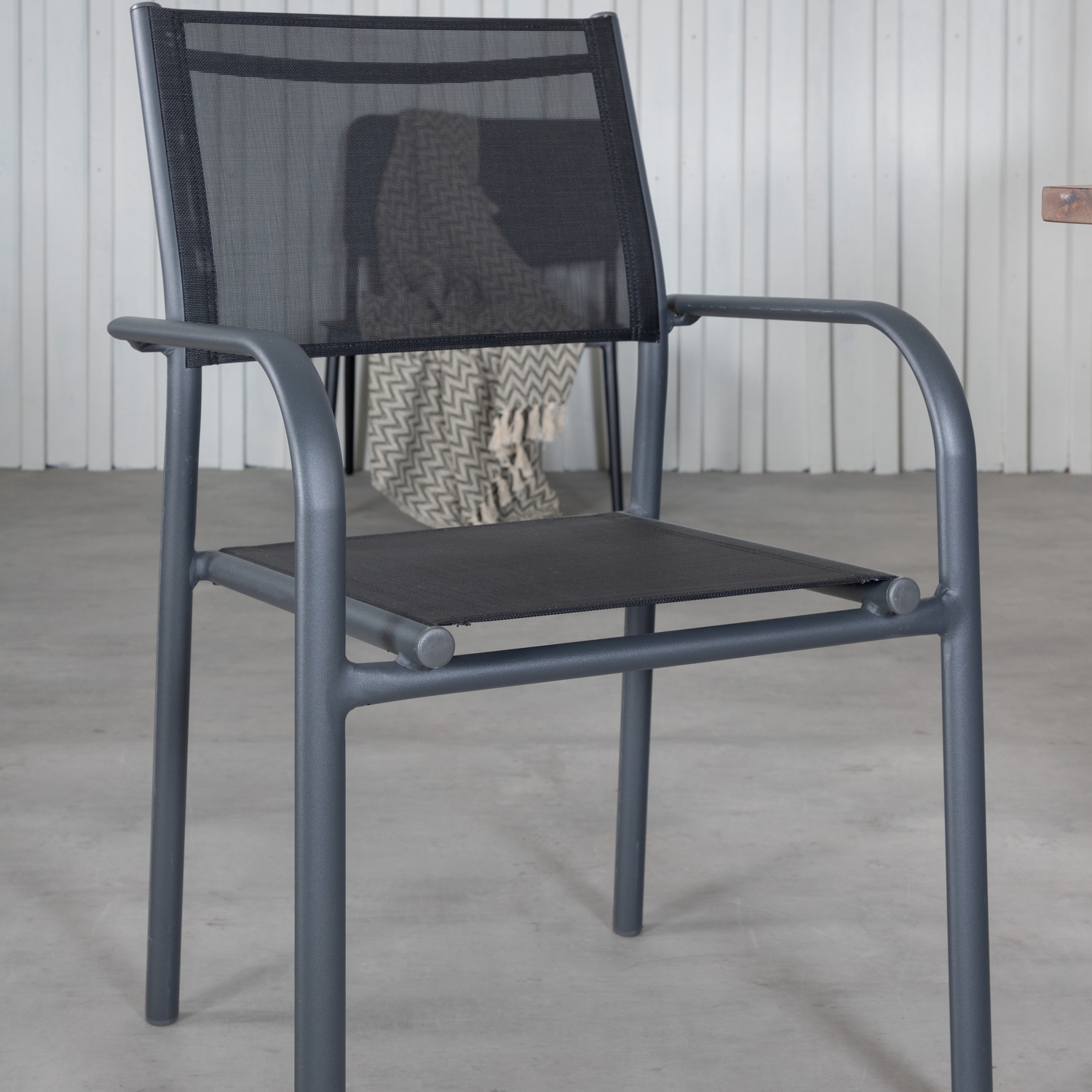Matgrupp Venture Home Doni med 6 Samba Stapelbara Matstolar