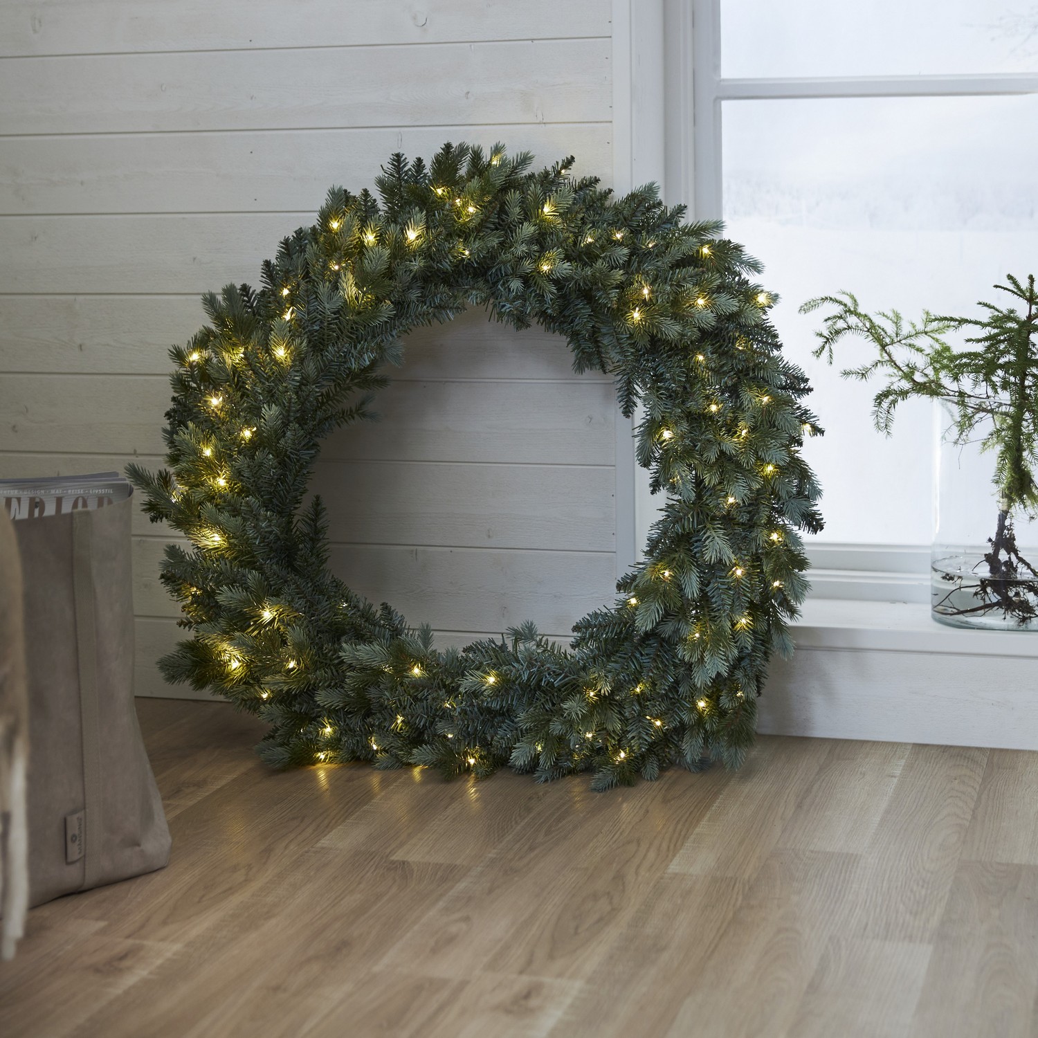 Krans Star Trading Greyland 100 cm LED-Ljuskrans