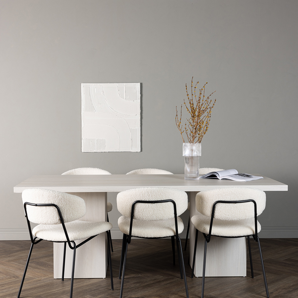 Matgrupp Venture Home Olga med 6 st Chico stolar