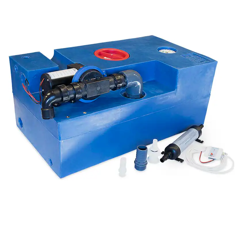 Svartvattentank Albin Group Marine 72L CPL Diaphragm 12V
