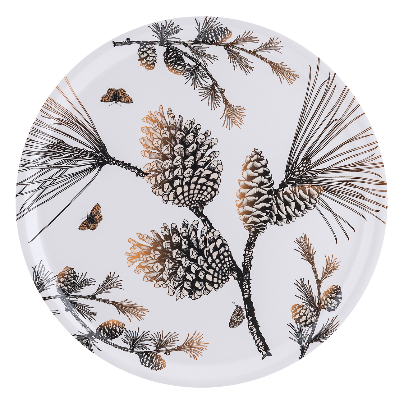 Bricka Åry Trays Pine Cone Rund