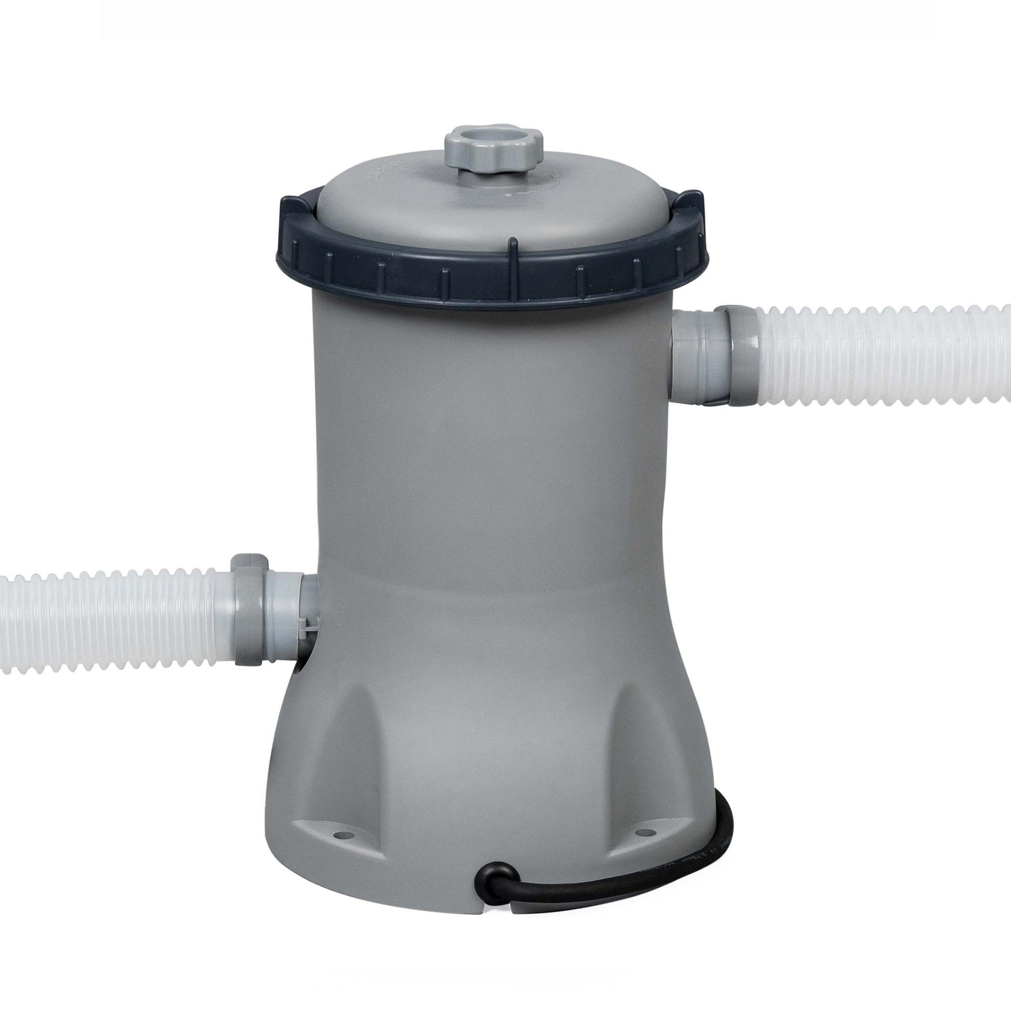 Poolpaket Bestway Steel Pro Max Ø3,66m 100cm Stålramspool Ovanmark med Filterpump