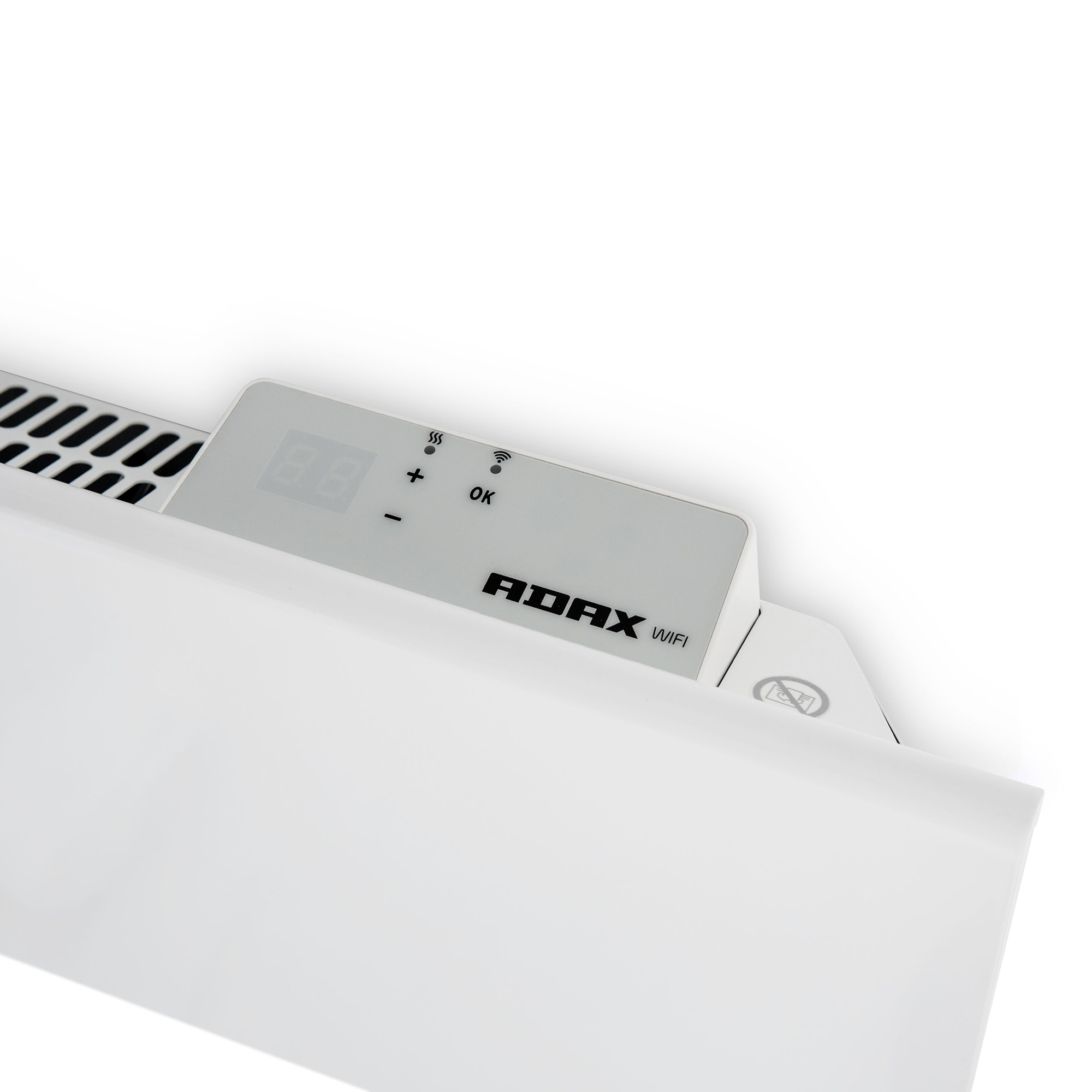 Elelement Adax Neo L KWT WiFi Vit Höjd 210mm 230V Stickkontakt