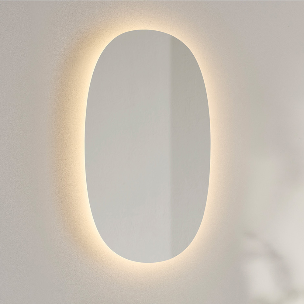 Spegel Hafa Ellipse LED 500x850