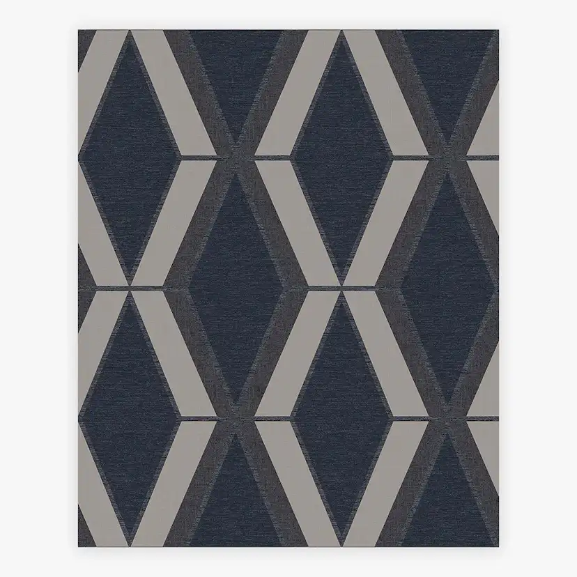 Tapet NEXT Optical Triangle Navy