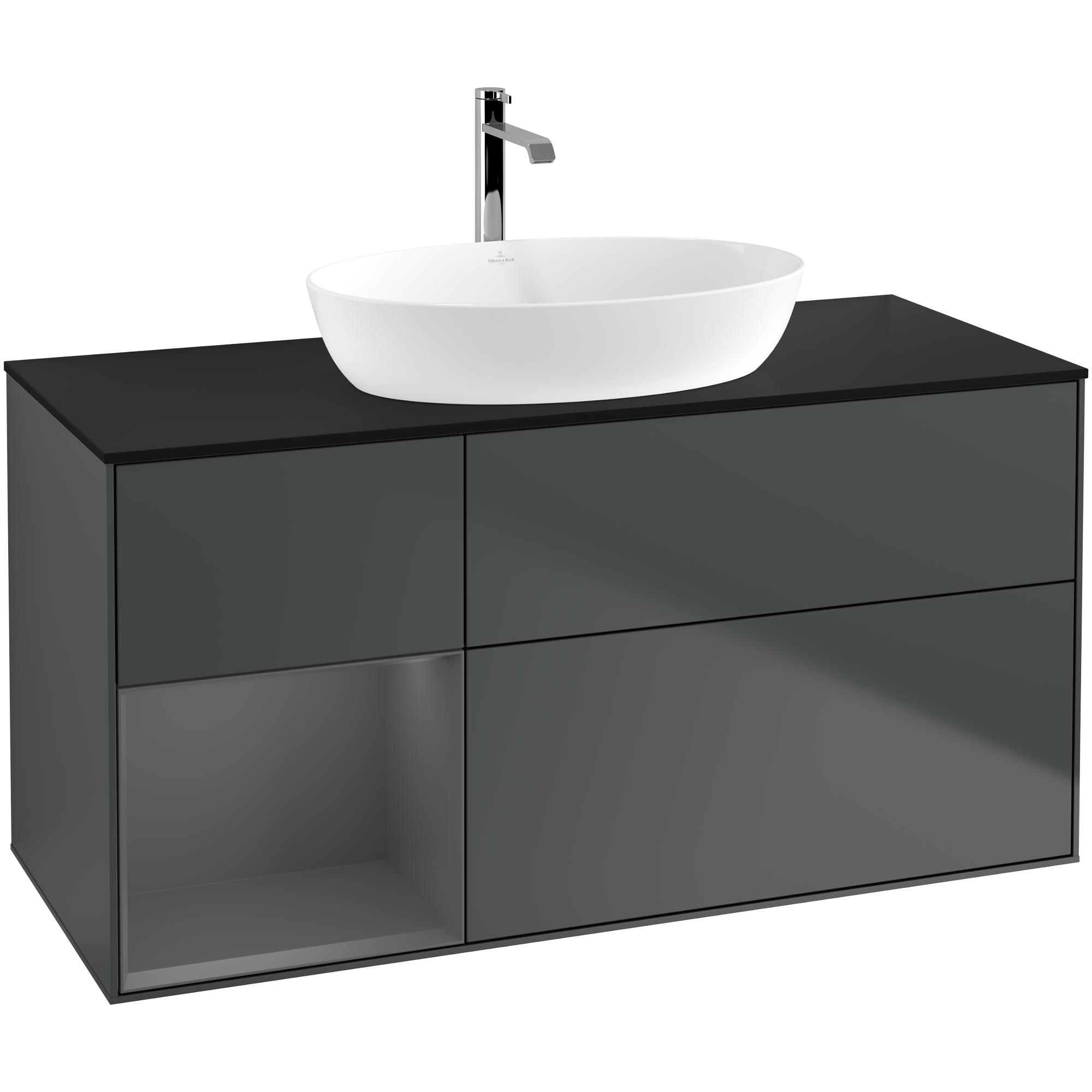 Tvättställsskåp Villeroy & Boch Finion med 3 Lådor Hylla och Bänkskiva för Fristående Tvättställ från Artis & Collaro