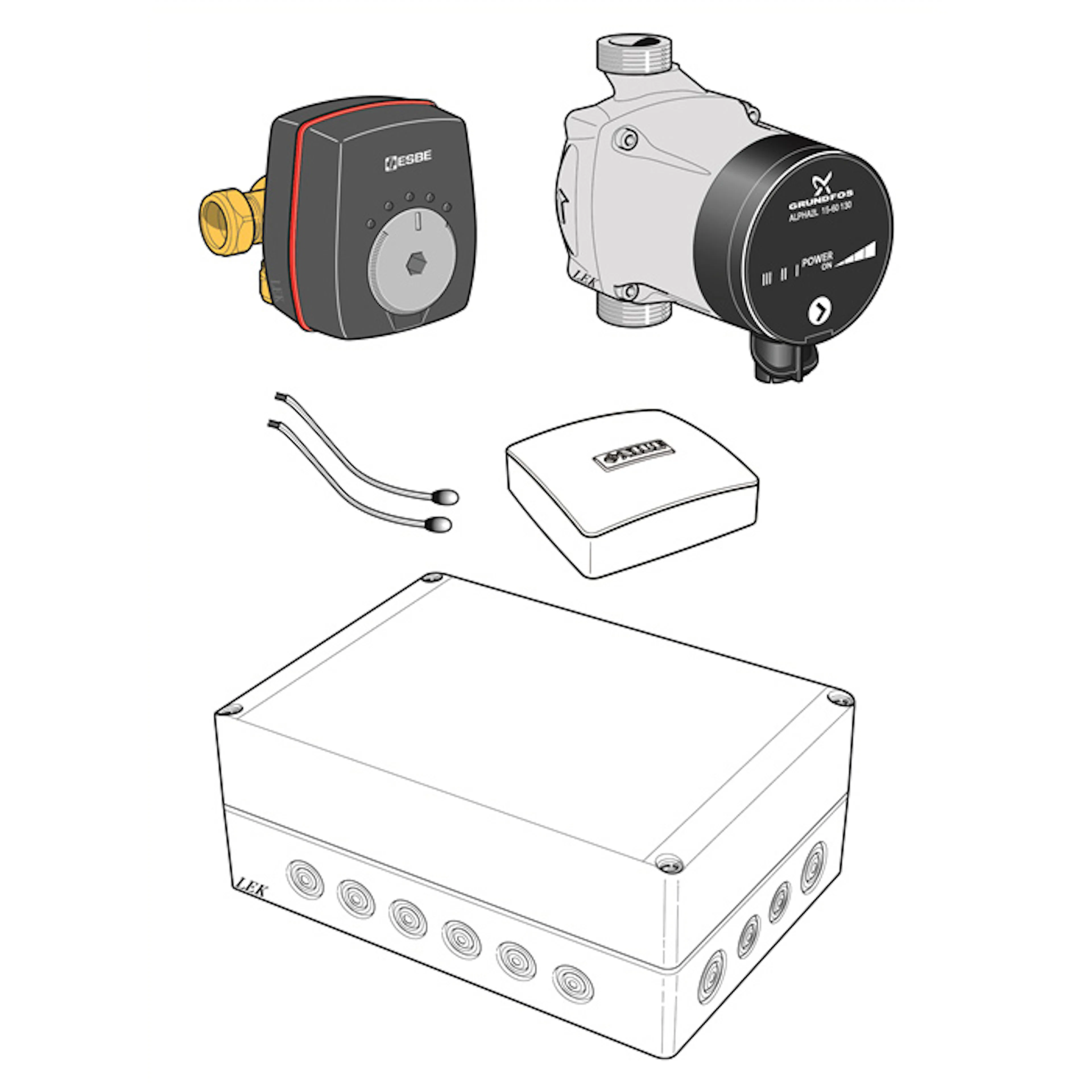Shuntgrupp Nibe ECS 41