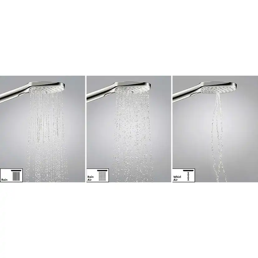 Raindance Select S Duschset 120 3jet med duschstång 150 cm o Krom, Utan EcoSmart