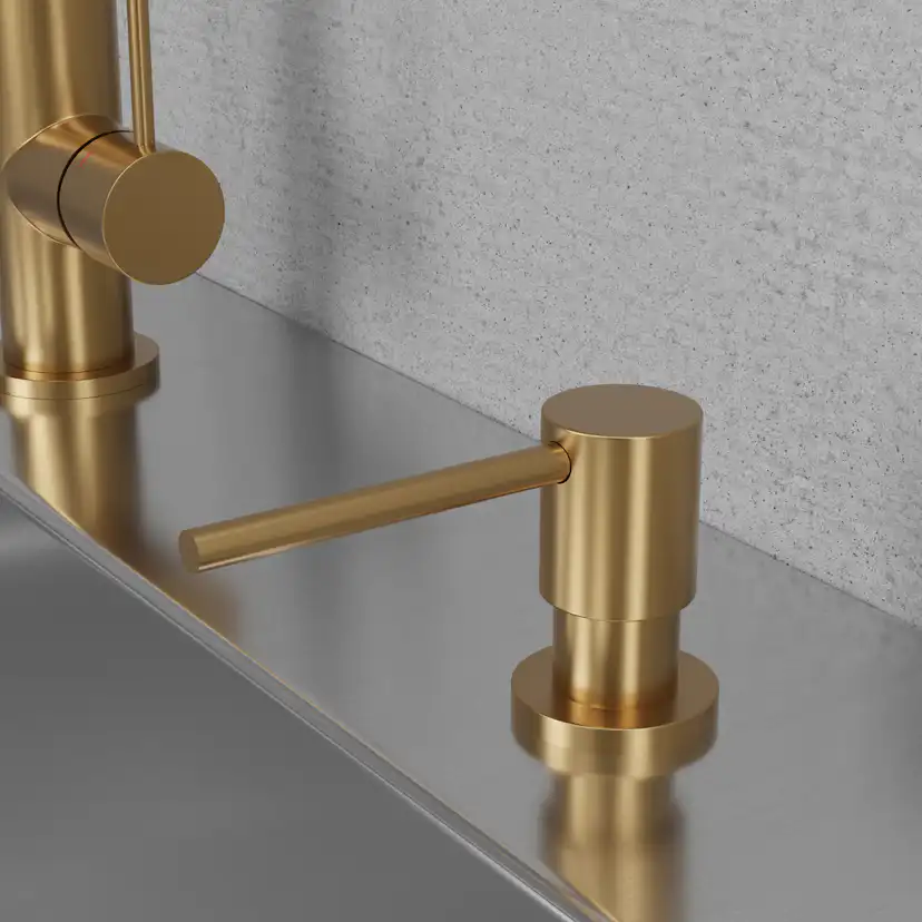 Diskmedelspump Scandtap Steel Clean Dispenser Sand Sand
