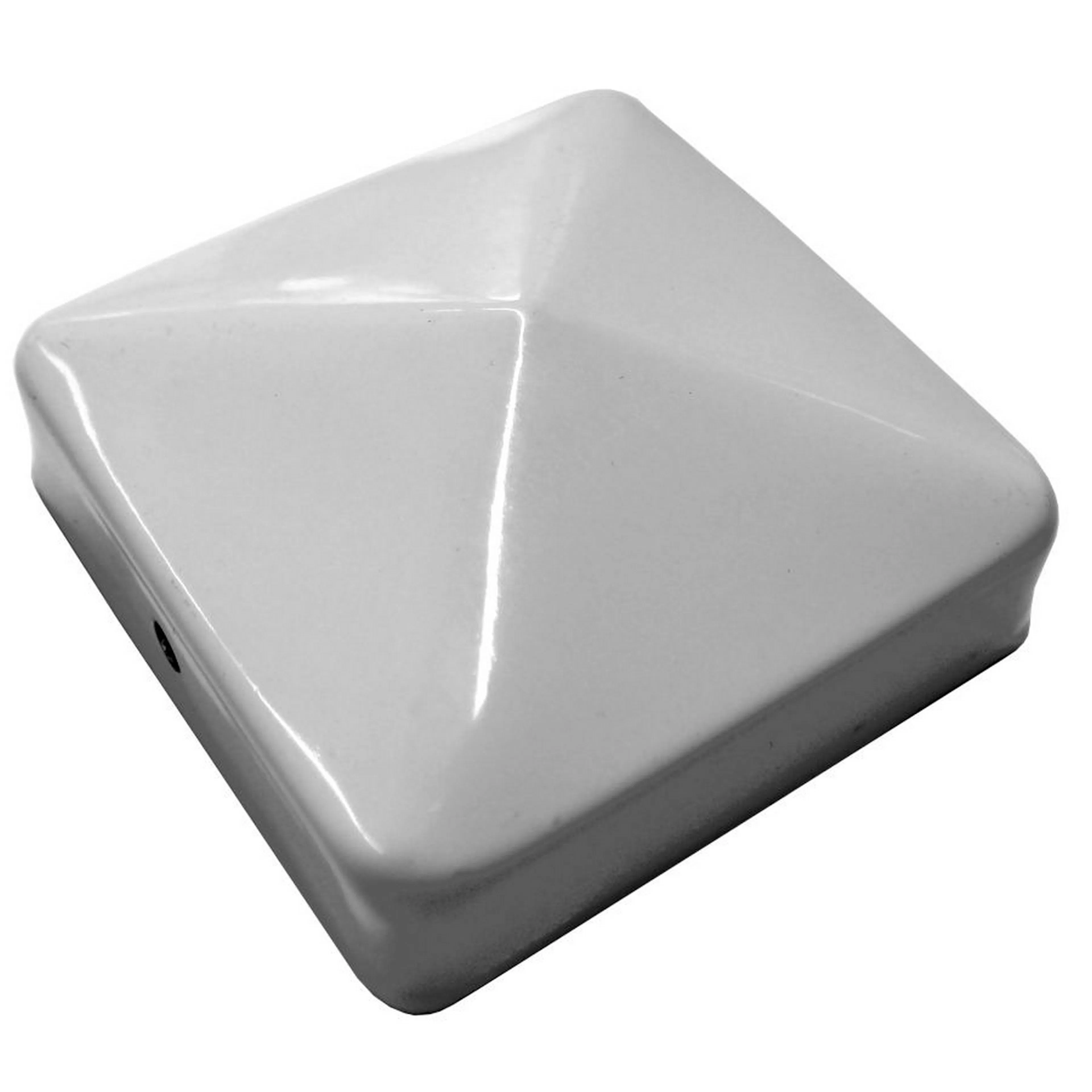 Post cap 90x90 white Vit, 90x90 mm