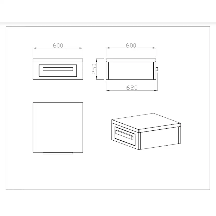 Myoutdoorkitchen - Nordic Line Black - 201SS - Storage modul Svart