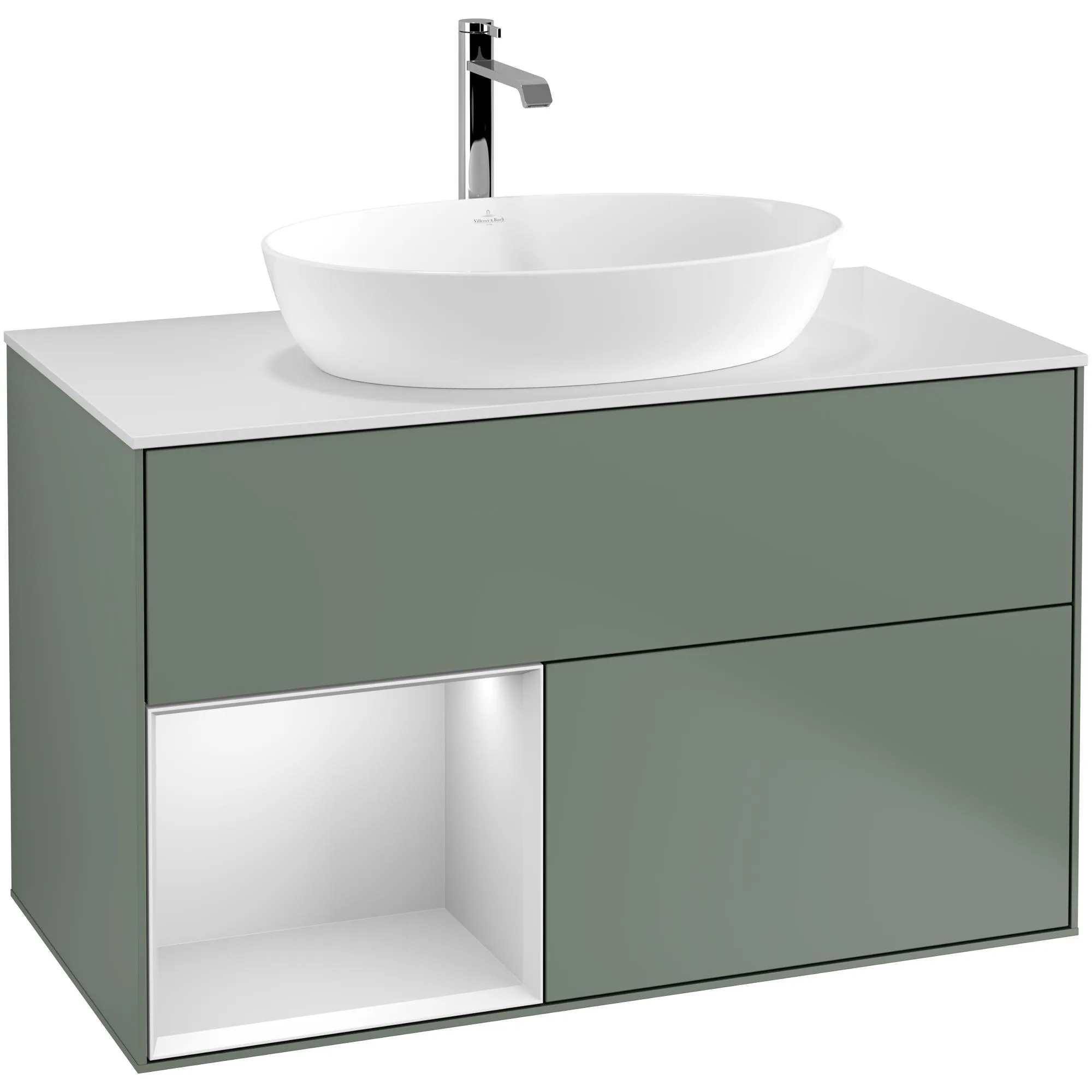 Tvättställsskåp Villeroy & Boch Finion med 2 Lådor Hylla och Bänkskiva för Fristående Tvättställ från Artis & Collaro