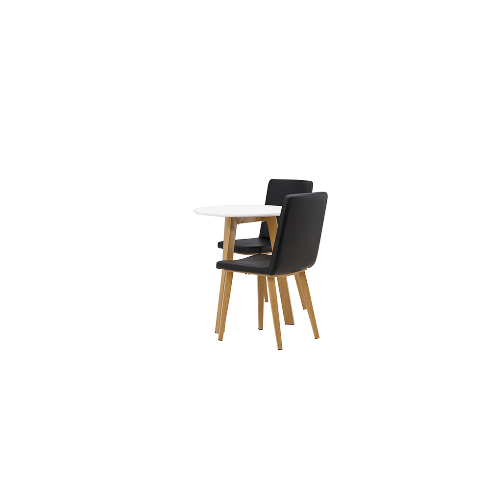Matgrupp Venture Home Leonora Ø65 cm med 2 st Today stolar