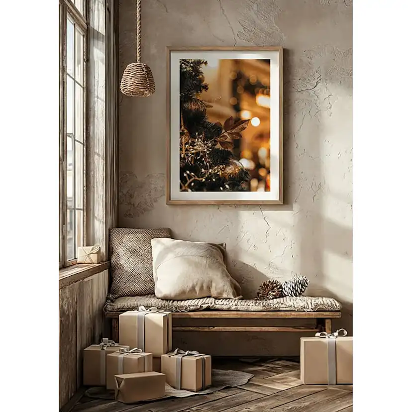 Poster Gallerix Christmas Gold Decorations