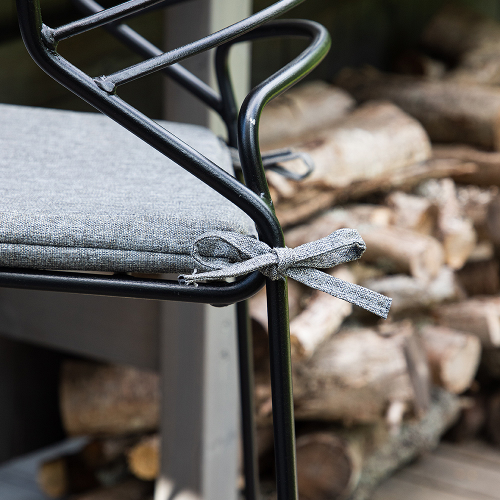 Milano Barchair Steel - Black / Grey Grå/Svart