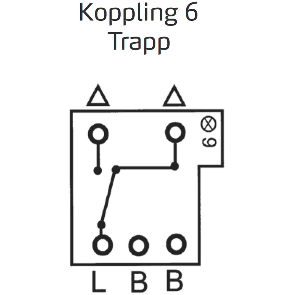Strömbrytare Elko Trapp/1-Pol Utanpåliggande RS