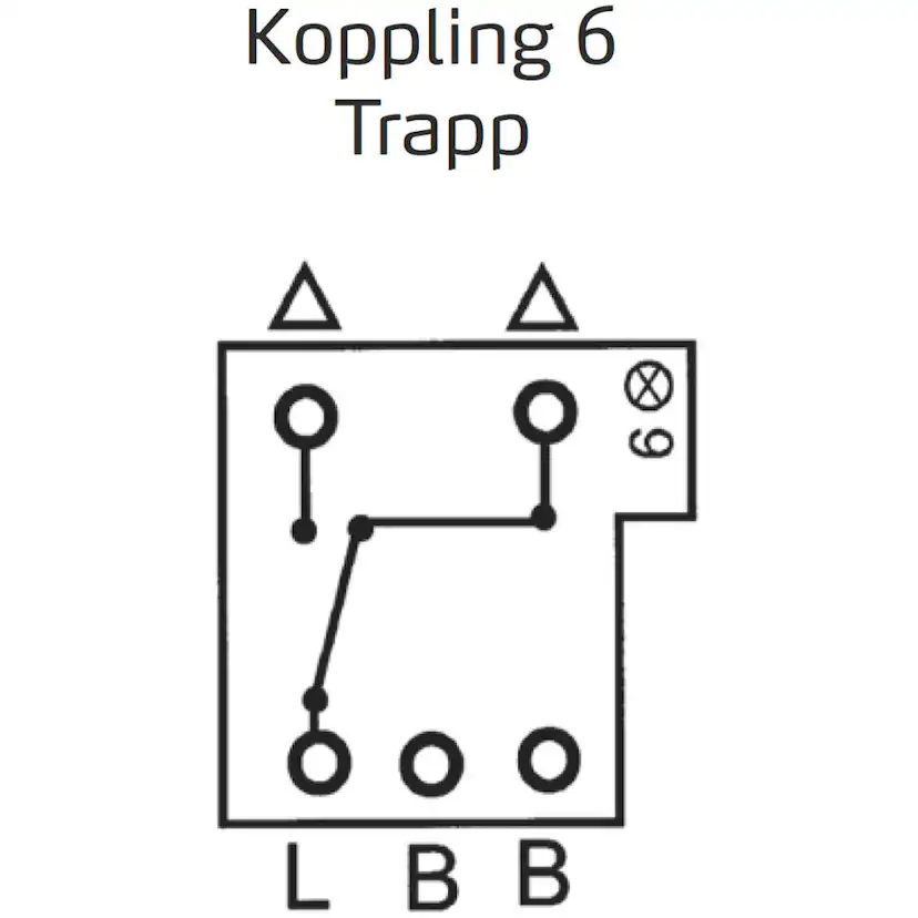 Strömbrytare Elko Trapp/1-Pol Utanpåliggande RS